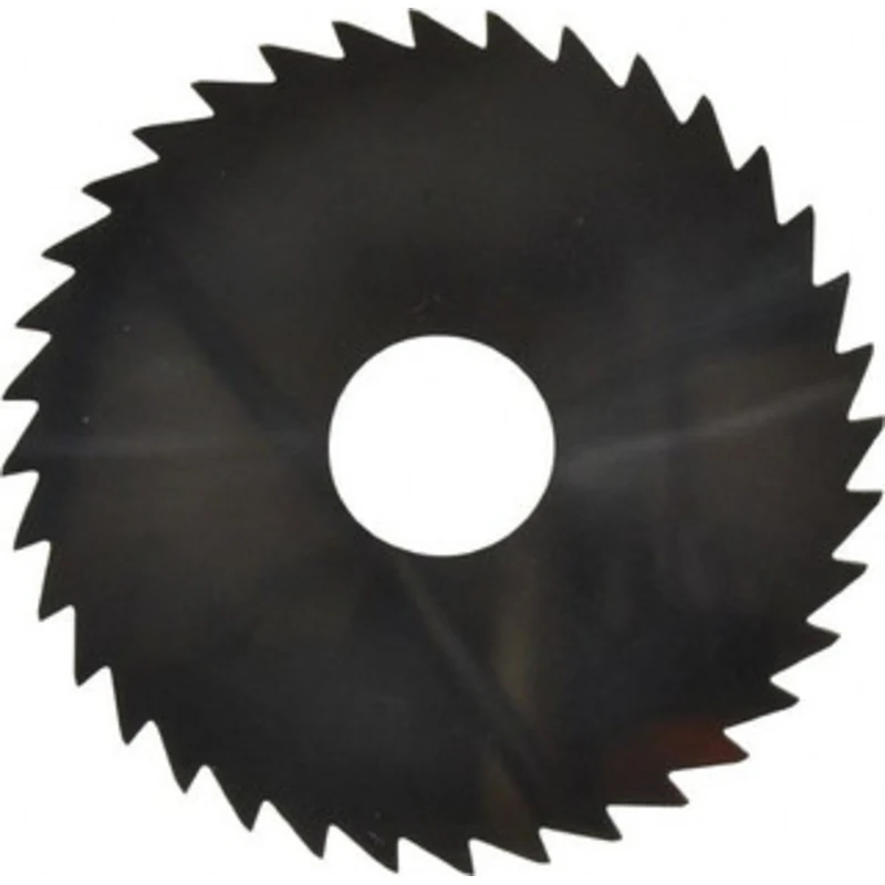 Made in USA 2 x 0.0313, 1/2 Arbor, 36-Tooth Solid Carbide Slitting & Slotting Saw Uncoated, Straight Teeth, Concave G...